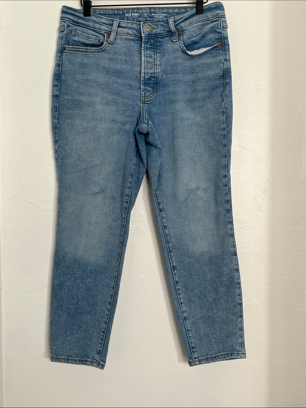 Old Navy Light Blue High-Rise Tapered Jeans